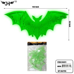 HALLOWEEN - GLOW IN THE DARK SPIDER & BAT 4DZ/CS