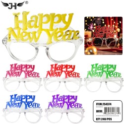 NEW YEAR GLASSES - HAPPY NEW YEAR MIX 6 COLOR 20DZ/CS