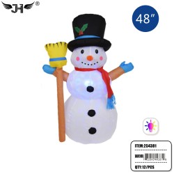 INFLATE CHRISTMAS - INFLATE AIR SNOWMAN 12PC/CS