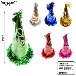 NEW YEAR HAT - 6 COLOR MIX 6DZ/CS