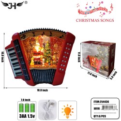 CHRISTMAS LANTERN - SNOW GLOBE SANTA 6PC/CS
