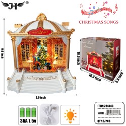 CHRISTMAS LANTERN - SNOW GLOBE  6PC/CS