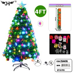 LED CHRISTMAS TREE - 4FT GREEN LEAVES 120 TIPS 6PC/CS
