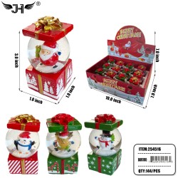 CHRISTMAS SNOW GLOBE - MIX 4 STYLE 12DZ/CS