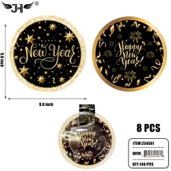NEW YEAR - PAPER PLATES 9