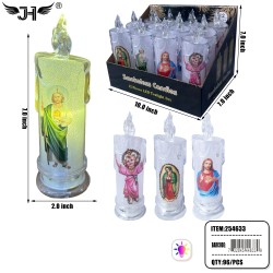LED CANDLE - RELIGIOUS MULTI HOLO LIGHT 7