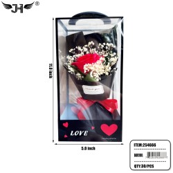 FLOWER GIFT SET - ROSES BOUQUET IN BOX (5PC/PK) 6PK/CS FLOWER GIFT SET - ROSES BOUQUET IN BOX (5PC/PK) 6PK/CS
