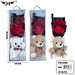 FLOWER GIFT SET - FLOWER & BEAR SET (5PC/BX) 6BX/CS