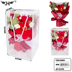 FLOWER GIFT SET - CROCHET LILY GIFT BOX  (4PC/BX) 6BX/CS
