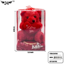 VALENTINE DECORATION - TEDDY BEAR GIFT BOX 3DZ/CS