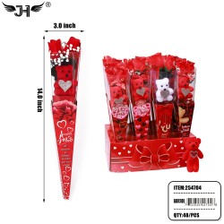 VALENTINE DECORATION - TEDDY BEAR GIFT BOX 4DZ/CS