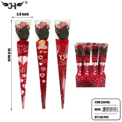 VALENTINE DECORATION - TEDDY BEAR GIFT BOX (24PC) 2BX/CS