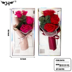 FLOWER GIFT SET - ROSES BOUQUET IN BOX (5PC) 6BX/CS FLOWER GIFT SET - ROSES BOUQUET IN BOX (5PC) 6BX/CS