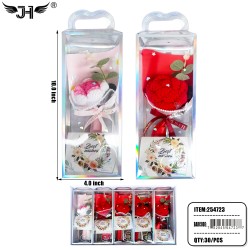 FLOWER BOUQUET - CLEAR PVC BOX GIFT SET (5PC/BX) 6BX/CS