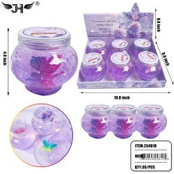 SLIME - BUTTERFLY CRYSTAL MUD (6PC/BX) 6BX/CS
