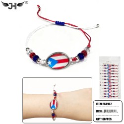 COUNTRY BRACELET ROPE - PUERTO RICO 100DZ/CS