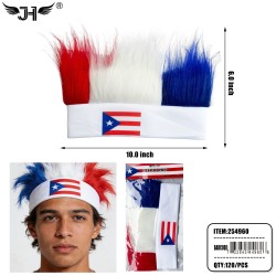 FEATHER HEADBAND - PUERTO RICO 10DZ/CS