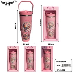 MOTHERS DAY - FLOWER DESIGN WATER BOTTLE 24PC/CS