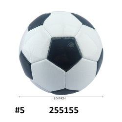 SOCCER BALL - #5 BLACK & WHITE 36PC/CS