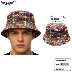 BUCKET HAT - WORLD FLAGS 18DZ/CS