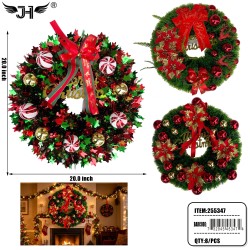WREATH CHRISTMAS DECORATION 3 COLORS 20