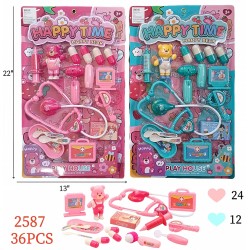 BEAR DOCTOR ROLE PLAYSET 18PC/2BX/36PC/CS