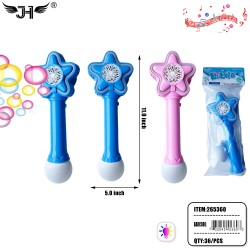 BUBBLE WAND - LIGHT UP STAR 18PC/2BX/36PC/CS