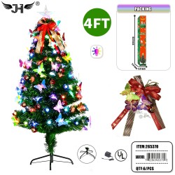 LED CHRISTMAS TREE - 4FT DARK GREEN LEAVES 120 TIPS 6PC/CS