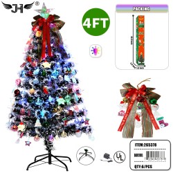 LED CHRISTMAS TREE - 4FT SNOW GREEN LEAVES 120 TIPS 6PC/CS
