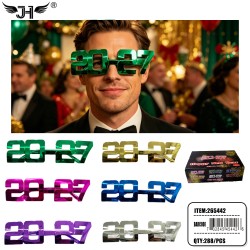 NEW YEAR GLASSES - 2027 MIX 6 COLOR 24DZ/CS