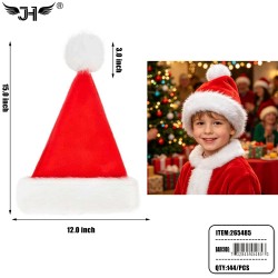 CHRISTMAS HAT - KIDS RED COLOR 12DZ/CS