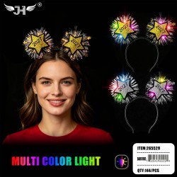 NEW YEAR HAIRBAND - LIGHT UP 12DZ/CS