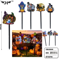 HALLOWEEN DECORATION - GARDEN STAKES 8 ASST 4DZ/CS