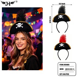 HALLOWEEN HEADBAND - PIRATE2 COLOR MIX 12DZ/CS