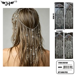 HAIR ACCESSORY - RHINESTONE HAIR VINE 4 DESIGN MIX 50DZ/CS