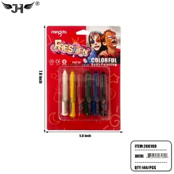 HALLOWEEN MAKE UP - FACE PAINTING 6 COLOR (24PC) 6BX/CS