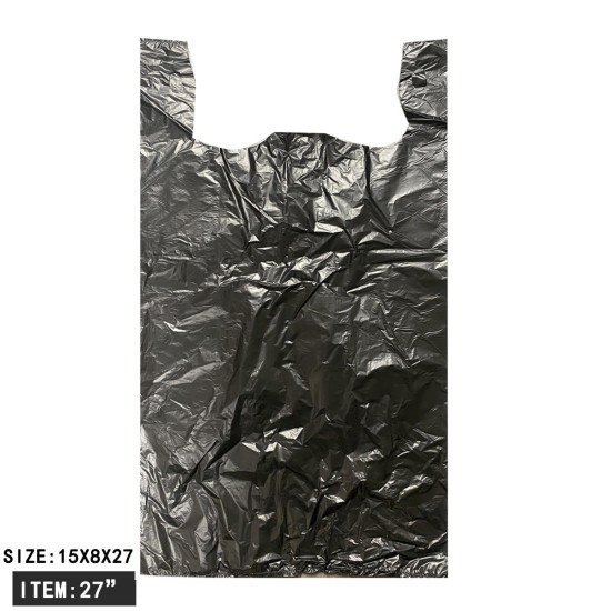 27" PLASTIC BLACK BAG (500PC) 1BX/CS