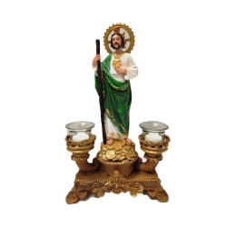 RELIGIOUS - SAN JUDAS W/CANDLE 4PC/CS