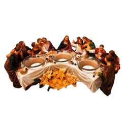 LAST SUPPER W/CANDLE 8PC/CS