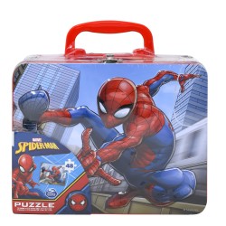 SPIN MASTER - SPIDERMAN  LARGE LUNCH TIN BOX 4PC/CS