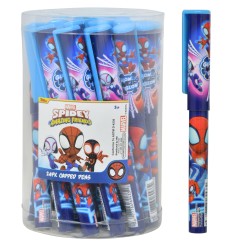 CAPPED PENS IN PVC CANISTER - SPIDEY & FRIENDS (24CT) 4BX/CS