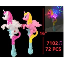 LIGHT UP WAND - UNICORN MUSIC AND LIGHT 3DZ/2BX/6DZ/CS