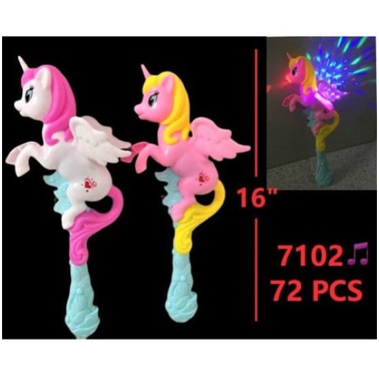 LIGHT UP WAND - UNICORN MUSIC AND LIGHT 3DZ/2BX/6DZ/CS