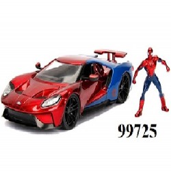 DIECAST - 2017 FORD GT W/SPIDER MAN22 1:24 4PC/CS