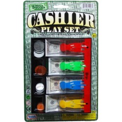 BLISTER CARD - PLAYING MONEY CASH DRAWER W/COINS 24PC/2BX/48P