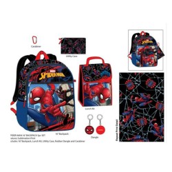 BACKPACK - 5PC SET SPIDERMAN WITH LUNCH BOX 16