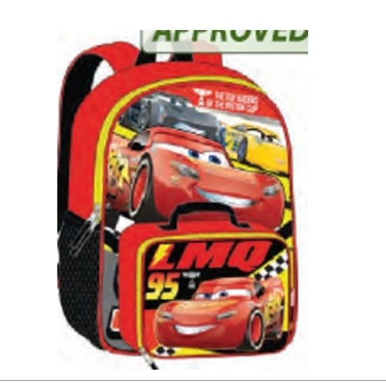 BACKPACK W/ LUNCH BOX - CARS 16