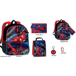 BACKPACK W/ LUNCH BOX - 5PC SET SPIDERMAN 16