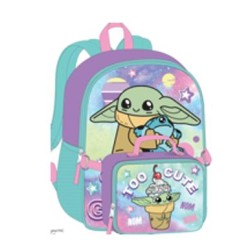 BABY YODA BACKPACK WITH LUNCH BAG 24PC/CS