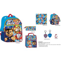 BACKPACK W/ LUNCH BOX - 5PC SET PAW PATROL 16